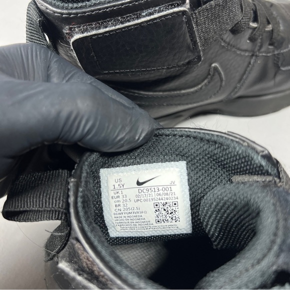 Nike Air Max Goaterra 2.0 Boots Triple Black Youth US 1.5Y  DC9513-001 - Picture 6 of 9